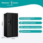 Hisense RS694N4TFE Хладилник-фризер
