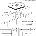 Плот за вграждане Electrolux-Zanker KEV6341FBB, стъклокерамичен 60 см, самостоятелно управление, 4 зони